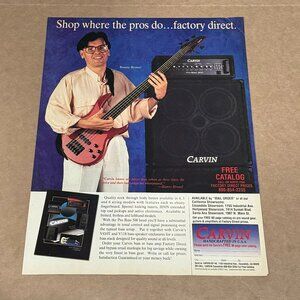 Bunny Brunel - Carvin Guitars - Print Advertisement